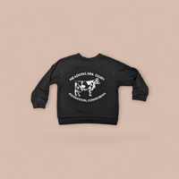 Thumbnail for Toddler Bella + Canvas Larry the Cow Sweatshirt